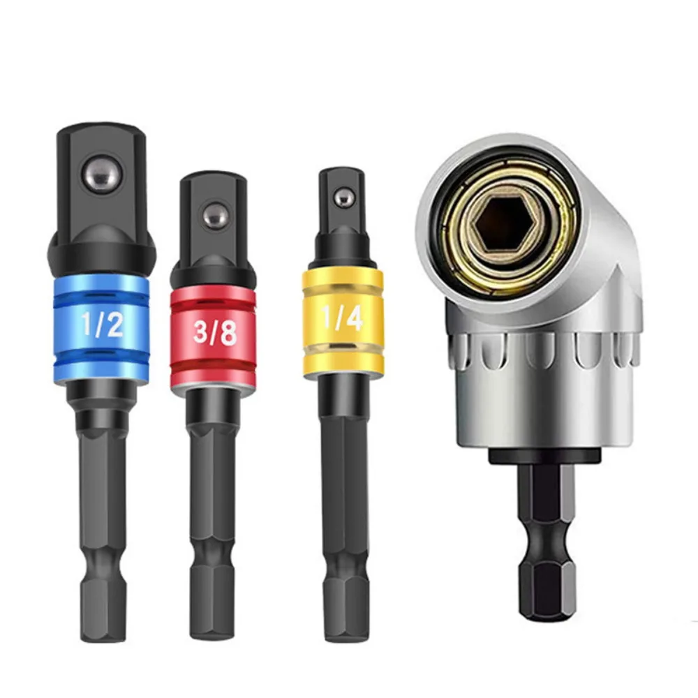 

Impact Grade 105 Degree Angle Socket Adapter Power Hand Tool Part Driver Extension Set Screwdriver Holder Drill Nut Attachment