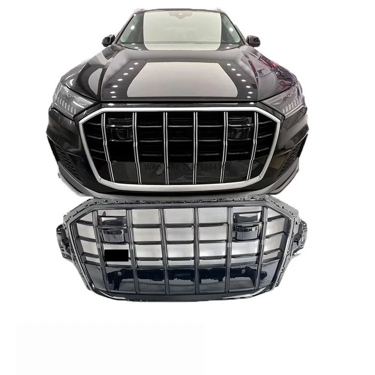 

New Style ABS Front Grille for Q7 Radiator Grills Front Bumper Grill SQ7 Frame quattro Style With ACC 2021-2022