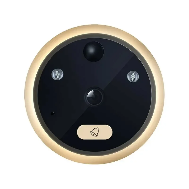 Visualizador visual hd campainha peephole, display lcd, bateria embutida, telefone de porta de vídeo, espera longa, 3"