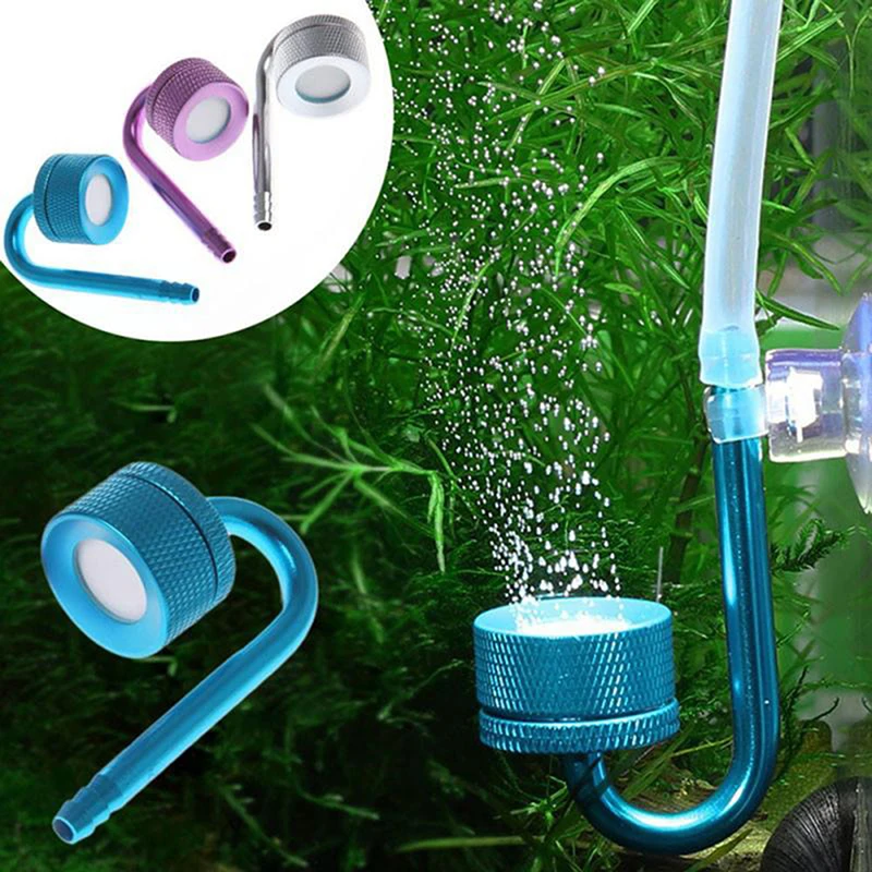 High Quality Silver/Purple/Blue Aquarium CO2 Atomizer System Diffuser Fish Tank Aquatic Water Plant Carbon Dioxide Atomizer