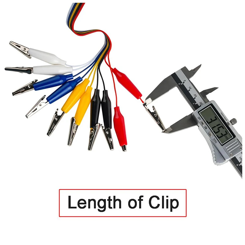 Pince crocodile à 10 broches vers planche à pain, câble Dupont, câble de Test mâle femelle de 20cm pour bande LED Arduino Microbit Nano