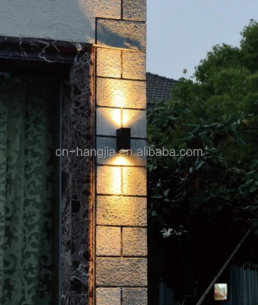 1111 GU10 glass diffuser outdoor led wall light Aluminium Die Casting spot lamp