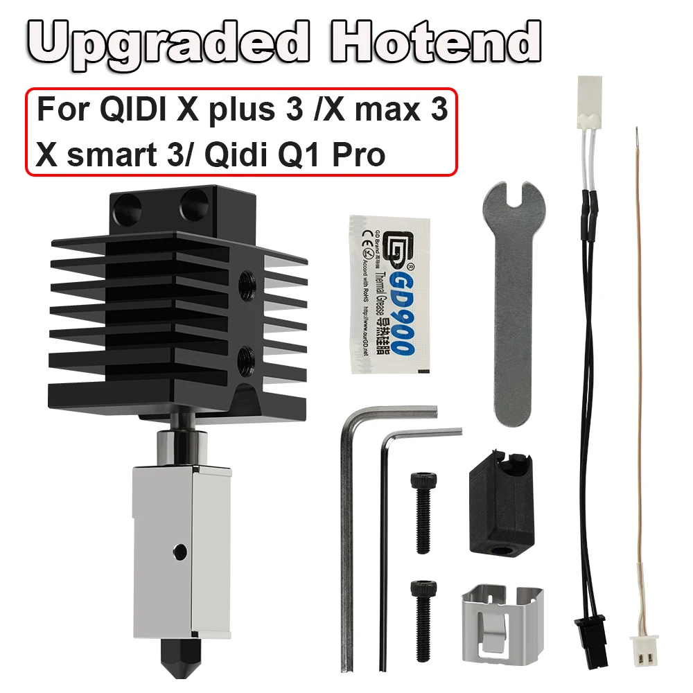 Newest Print Head For Qidi X plus 3 /X max 3/X smart 3/ Qidi Q1 Pro Hot End Ceramic Heating Hotend Kit For QIDI TECH 3D Printer