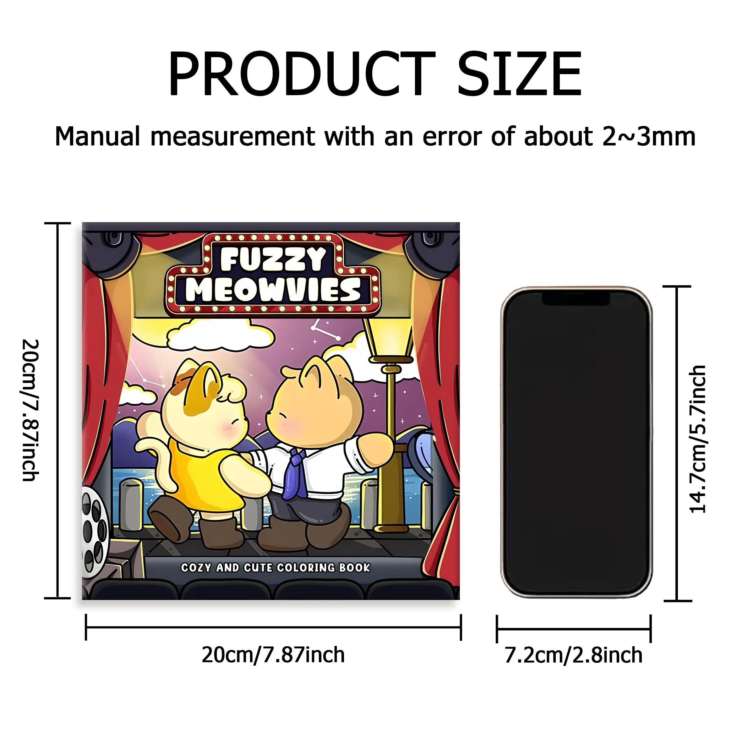 FUZZY MOVIES Bold-easy Patterns Coloring Book for Adults Cute Drawing Book Perfect Gift for Party and Birthday