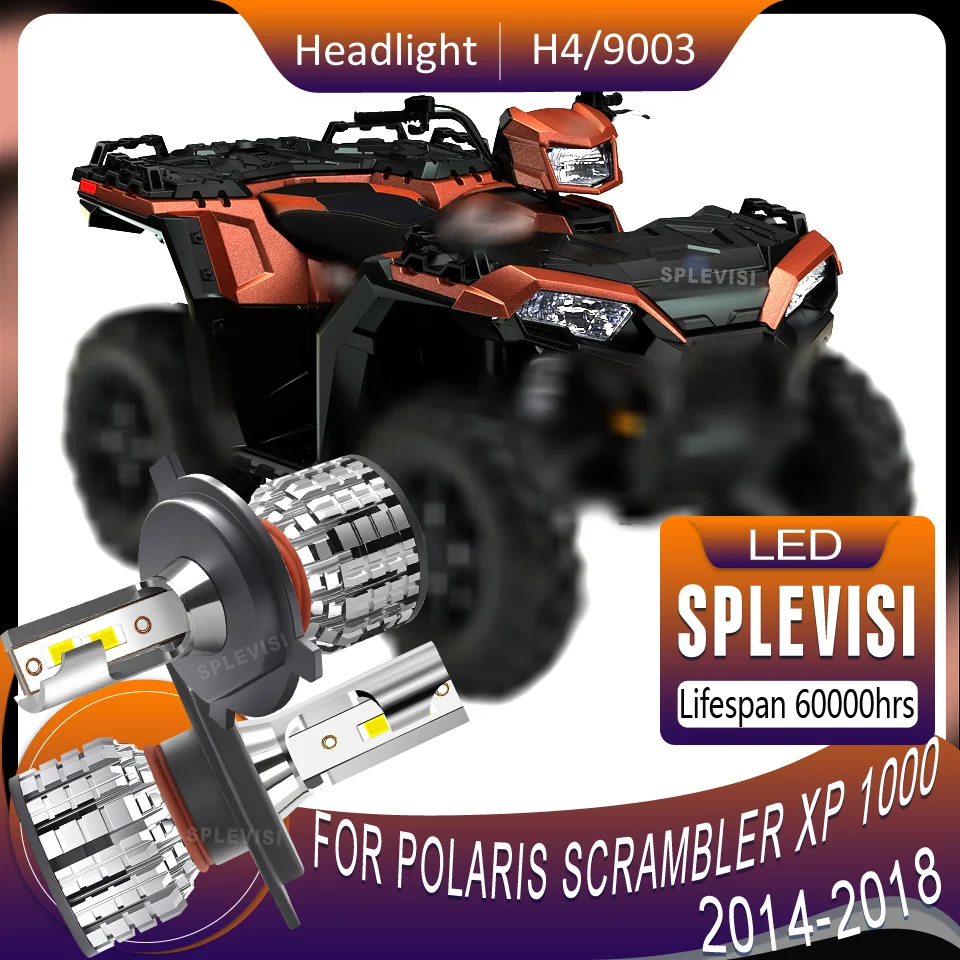 

Lifespan 60000hrs Energy Saving Waterproof IP67 LED motorcycle Headlight For Polaris Scrambler XP 1000 2014 2015 2016 2017 2018
