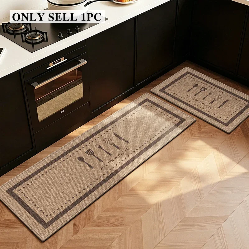 Kitchen Floor Mat Long Stain-resistant Wear-resistant Carpet Modern Minimalist Style Carpets Home Decor Rug Alfombras De Cocina