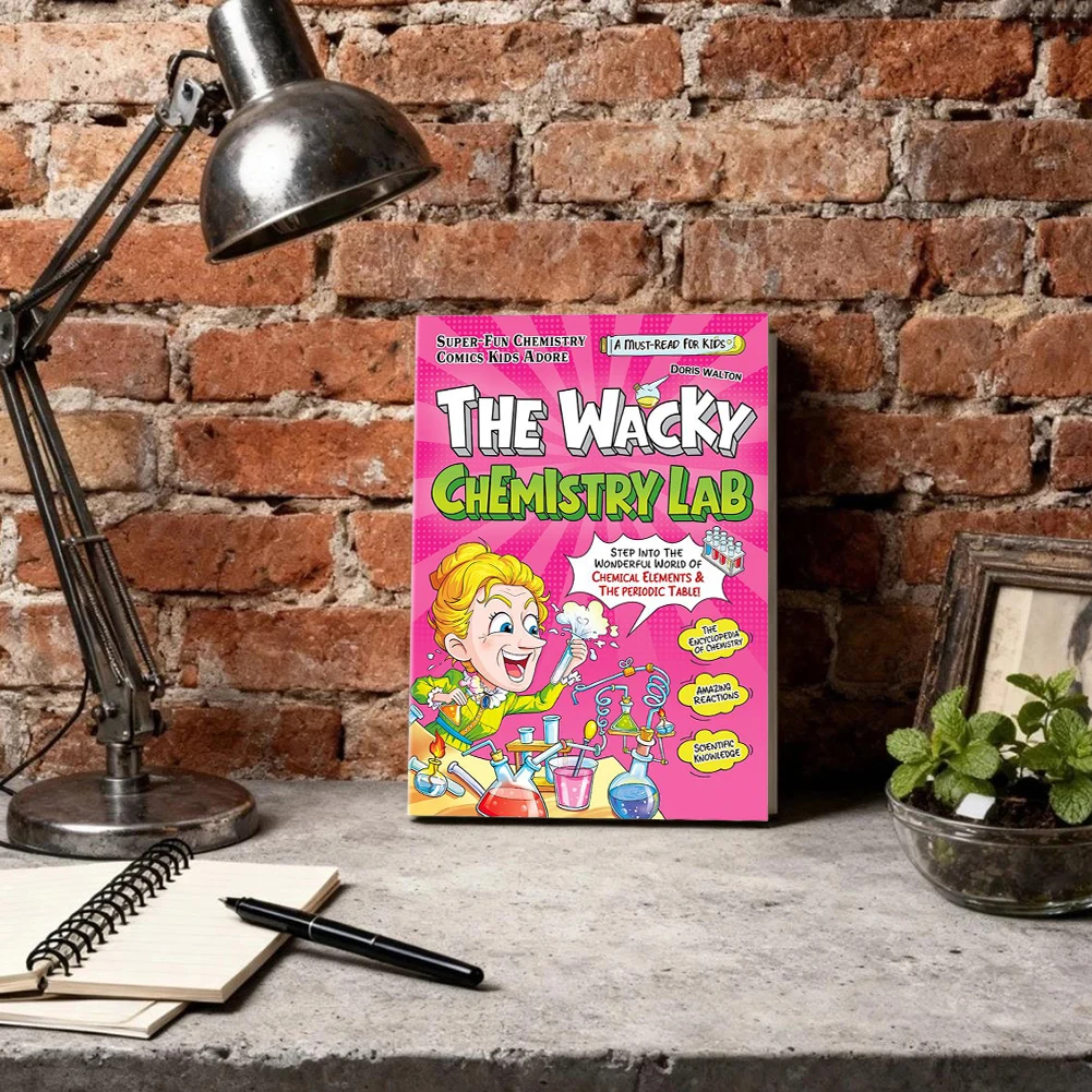 Stem Science Graphic Novels For Children Vibrant Illustrations Boost Interest Educational Chemistry Guide For Beginners Gift