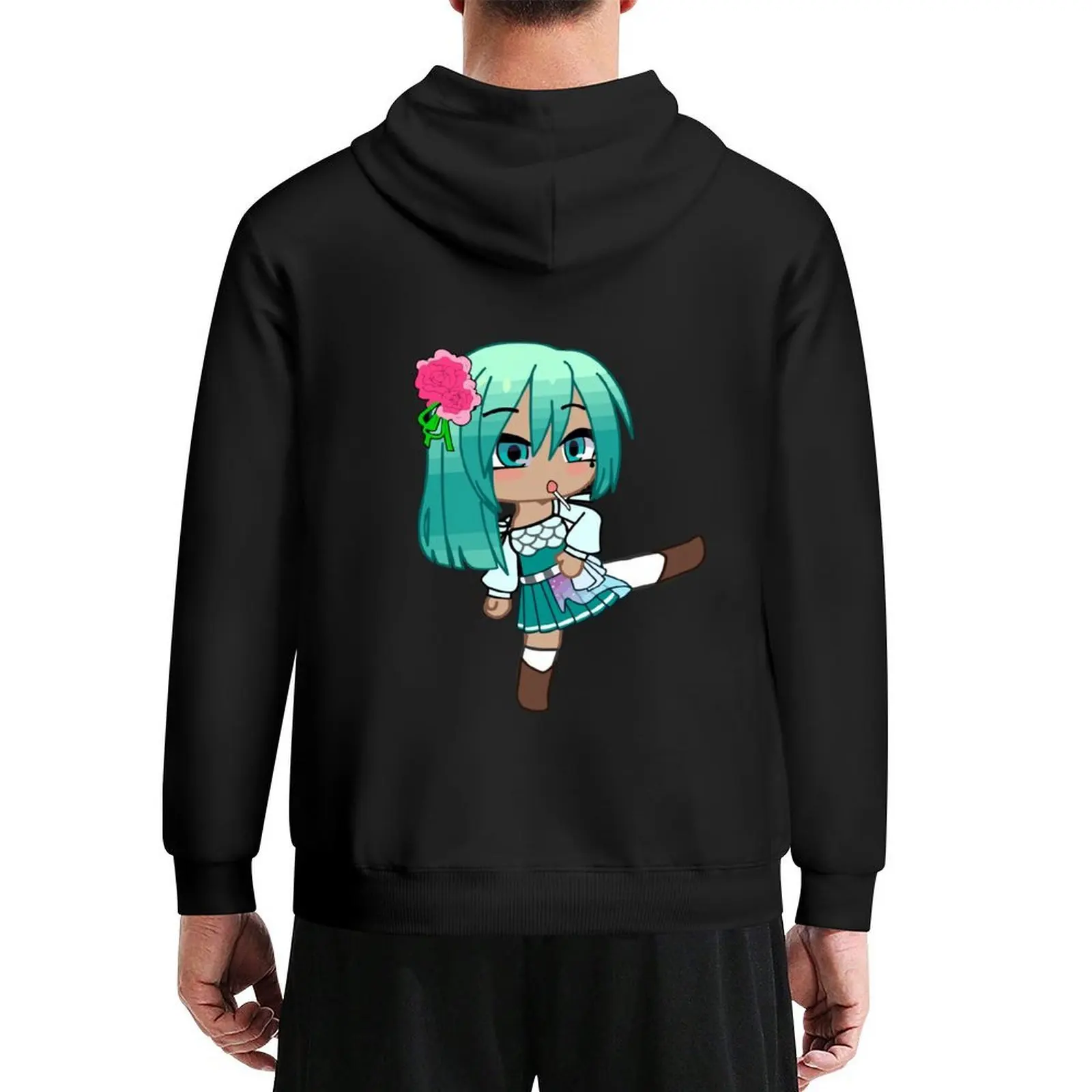 

Gacha club meme chibi doll. Girl with fighting style. Karate girl. Anime gacha chibi girl - Girls from gacha club Hoodie