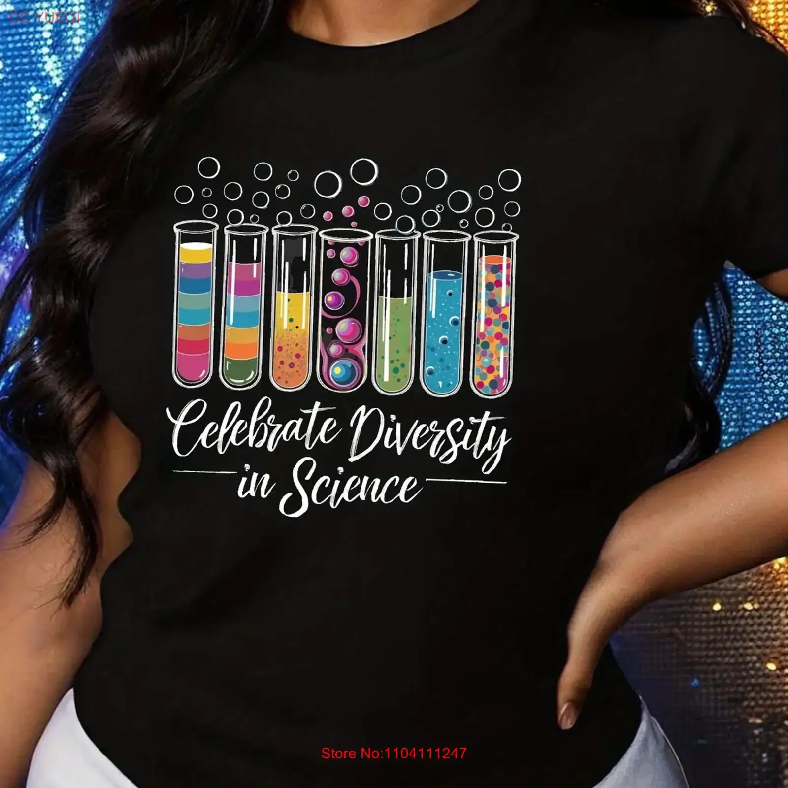 Lightweight Women's Celebrate Diversity in Science T Shirt Black vintage Washed Unisex Versatile Breathable Stylish streetwear
