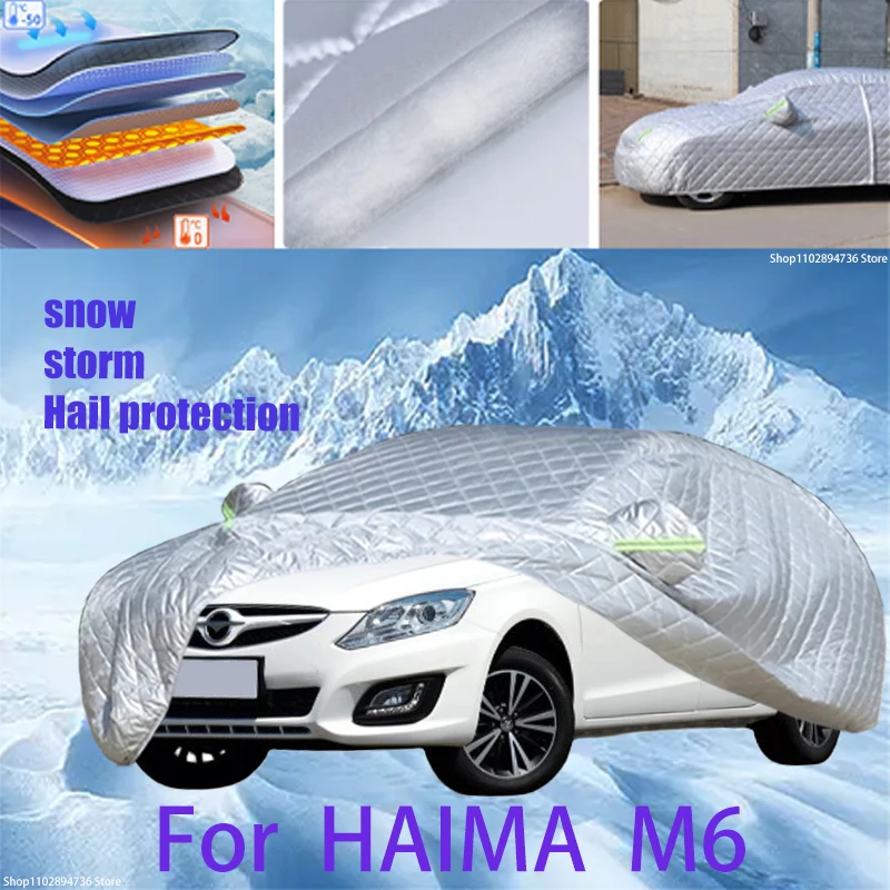 For HAIMA  M6 Outdoor Cotton Thickened Awning For Car Anti Hail Protection Snow Covers Sunshade Waterproof Dustproof