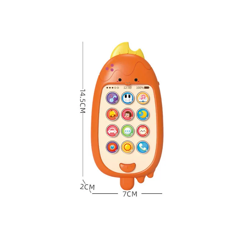 Jouets de téléphone portable pour enfants, multifonctionnel, éducation précoce, histoire musicale, apprentissage de la crème glacée, téléphone portable, Puzzle pour bébé, jouet cadeau