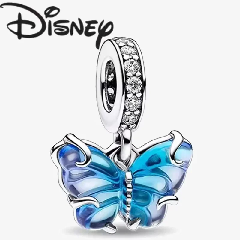 2024 New Popular Creative Blue Charm Pandora Original Bracelet Accessories High-end Exquisite Charm Jewelry Wholesale