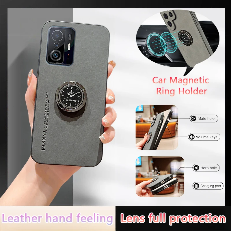 for xiomi 11t pro case magnetic ring holder phone case for xiaomi 11t mi11t mi 11 t pro xiaomi11t bumper shockproof back cover