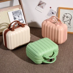 Mini Portable Cosmetic Case Women Storage Bag Suitcase Organizer Case Boarding Luggage Female Travel Makeup Box Festival Gift