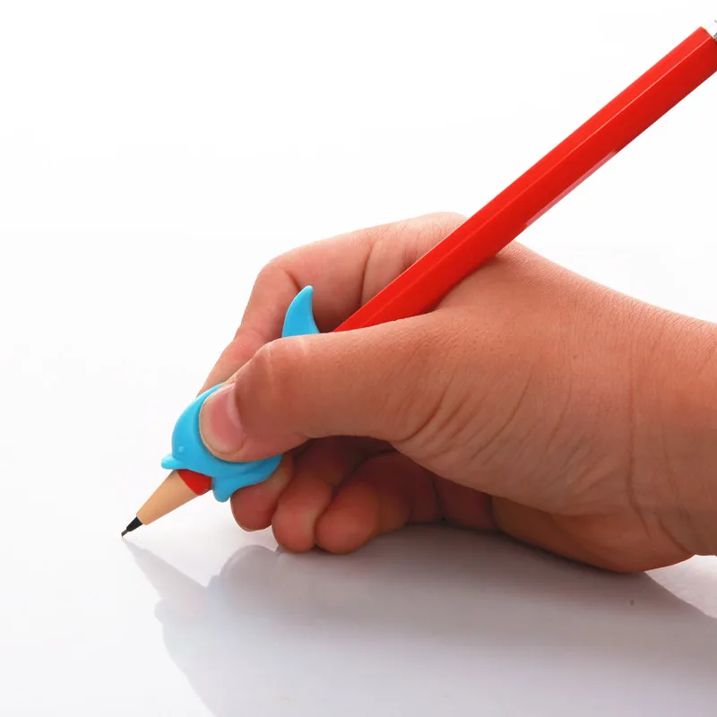 20-teiliger weicher Silikon-Bleistifthalter für Kinder, Kontrolle für Rechtshänder, Schreiben, Handschrift, beidhändige Hilfe, Schule, Schreibwaren – Detail 2
