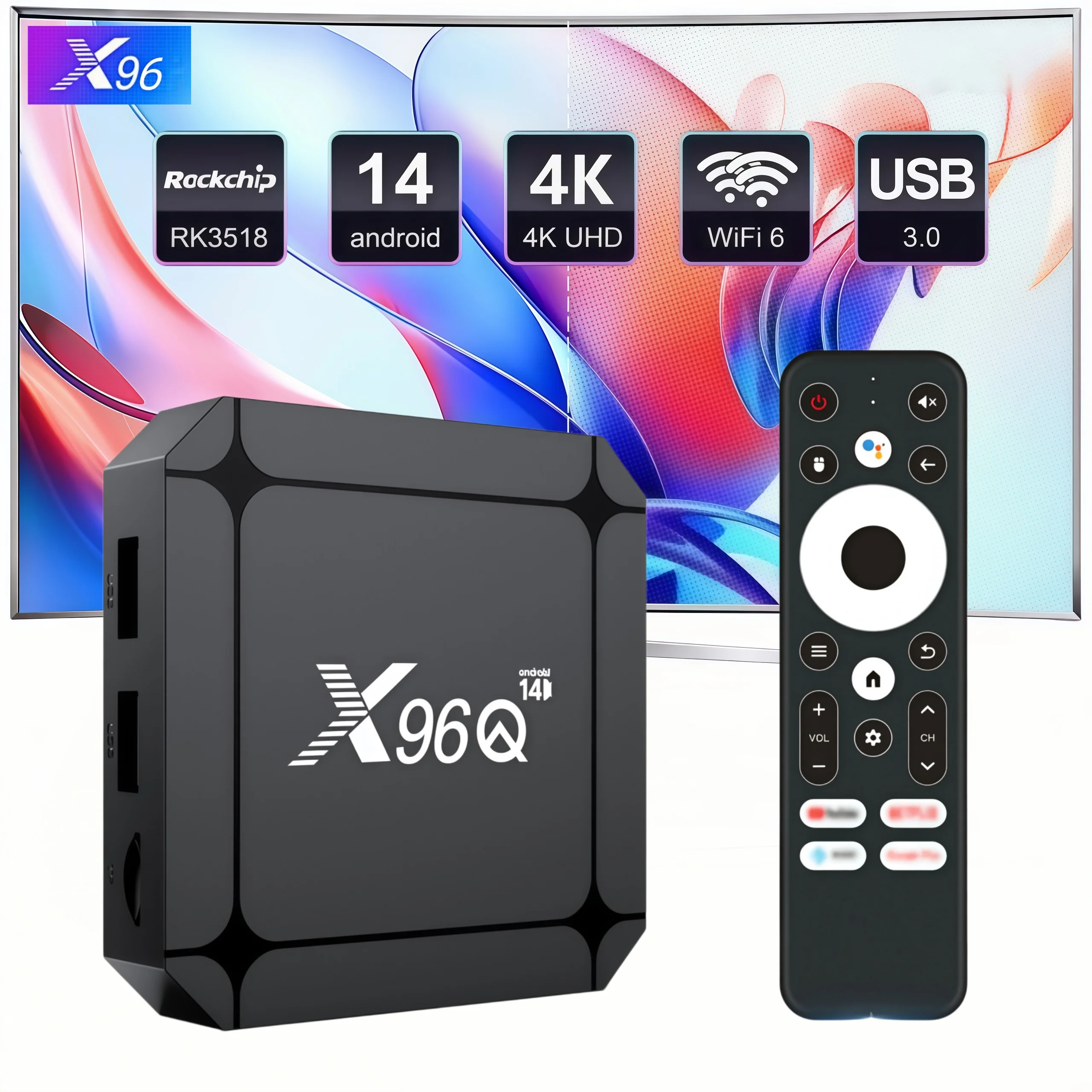 TV Box X96Q Android 14