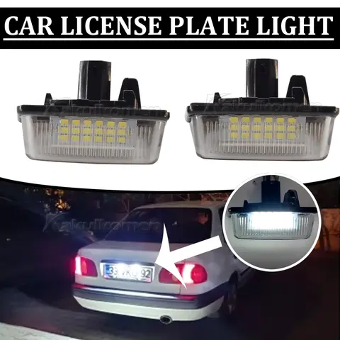 Canbus White For Toyota Corolla E11 Crown S180 Noah/Voxy Starlet EP91 Vios Previa ACR50 GSR50 LED Licence Number Plate Light 10 best sales e11 corolla - №6