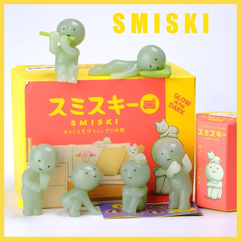 

Smiski Blind Box Toys Living Room Series Anime Action Figure Luminous Doll Decoration Ornament Birthday and Christmas Gifts