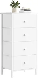 Small White Dresser for Bedroom,4/5 Drawer - Chests of Drawers Kids Organizer for Closet Adult Modern, Bedroom Furniture