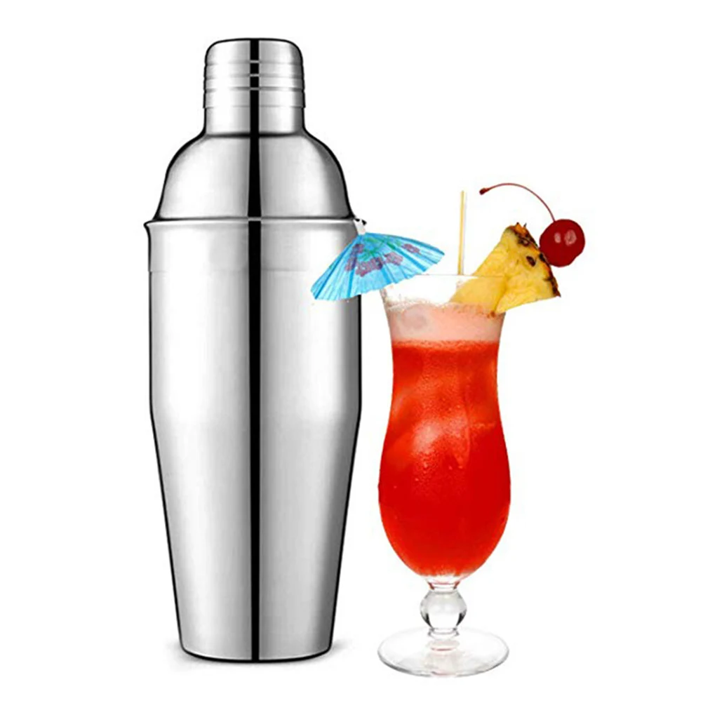 

9 Pcs Cocktail Shaker Set Stainless Steel Tools Easy to Use for Home Bar Party Gifts Kitchen Accessories
