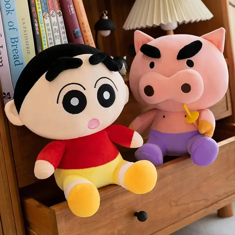 Leuk en grappig Crayon Shin-chan/Buriburizaemon knuffel schattig pop kussen zacht varken pop bank slaapkamer decoratie vakantie cadeau