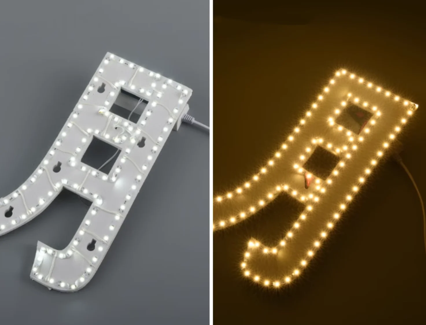 Striscia LED flessibile pieghevole Strisce LED a forma di S 120 LED / metro 6mm per nastro luminoso flessibile pieghevole fai da te Lettera di insegne al neon
