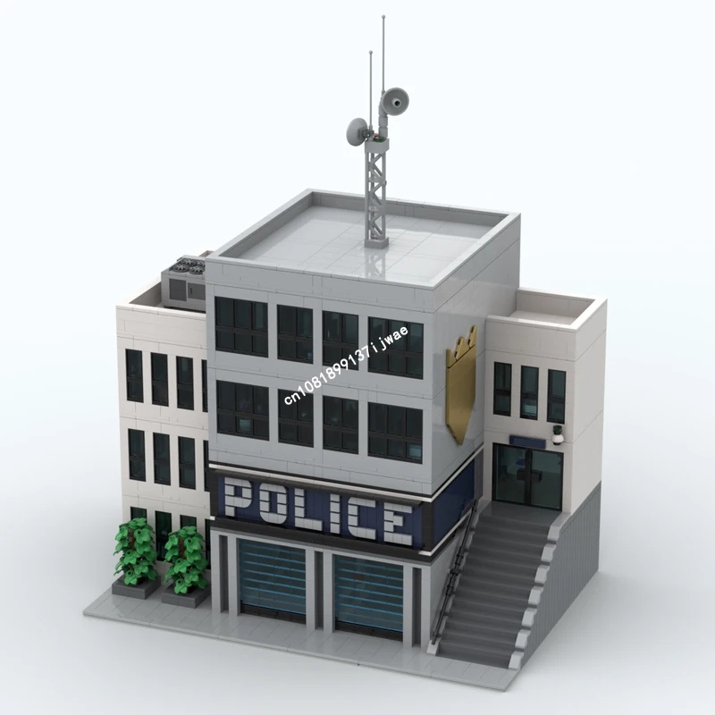 NEW City Hot Selling Street View Moc Modular Modern Police HQ Model Building Blocks DIY creative ideas Kids Toys Birthday Gift