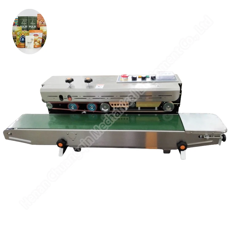 أكياس القهوة المطحونة مع آلة ختم حزمة طباعة التاريخ آلة ختم الأكياس المستمرة