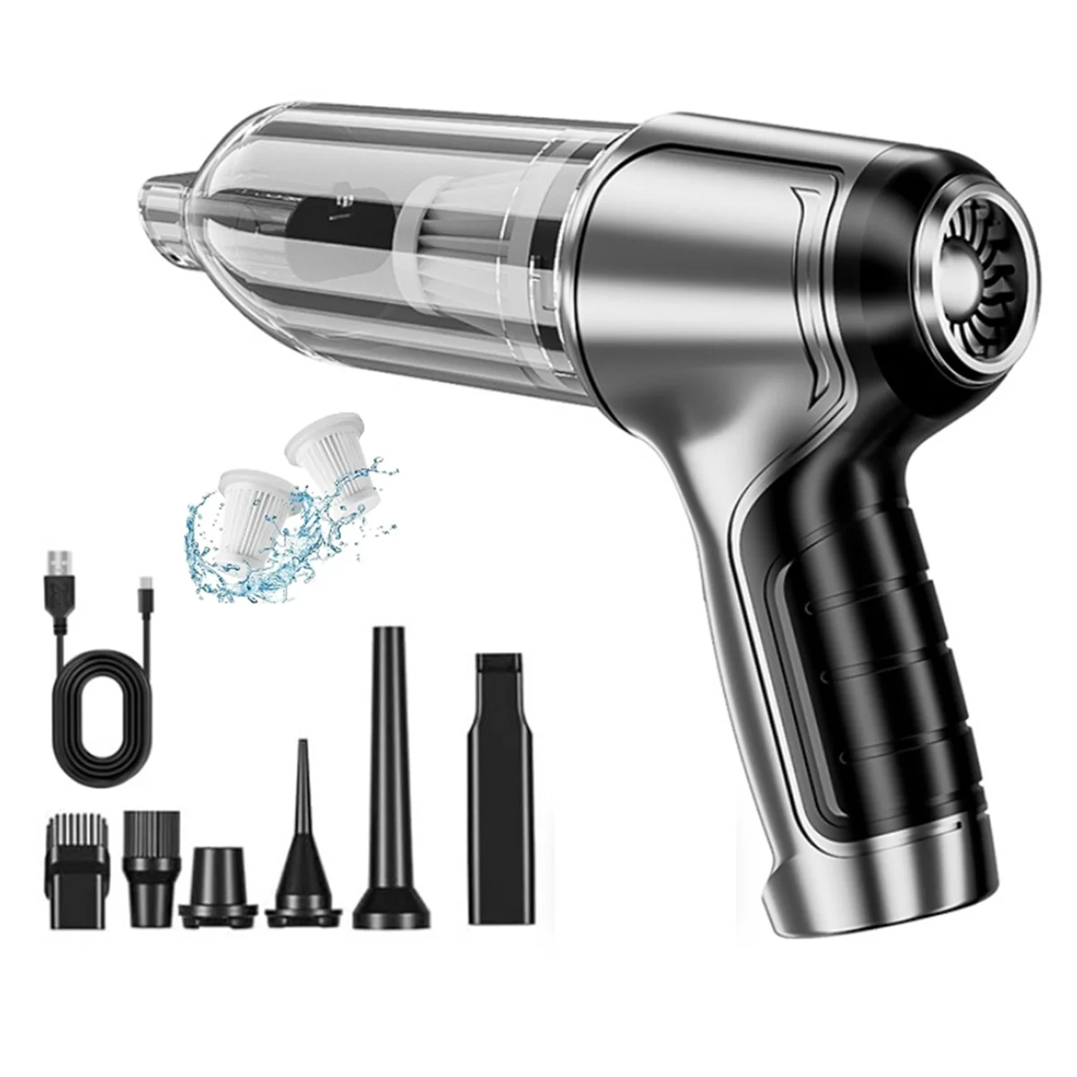 B07B-Handheld Car Vacuum Cleaner 12KPa Cordless Portable Handheld Vacuum with Brushless Motor for Car Office Home Cleaning