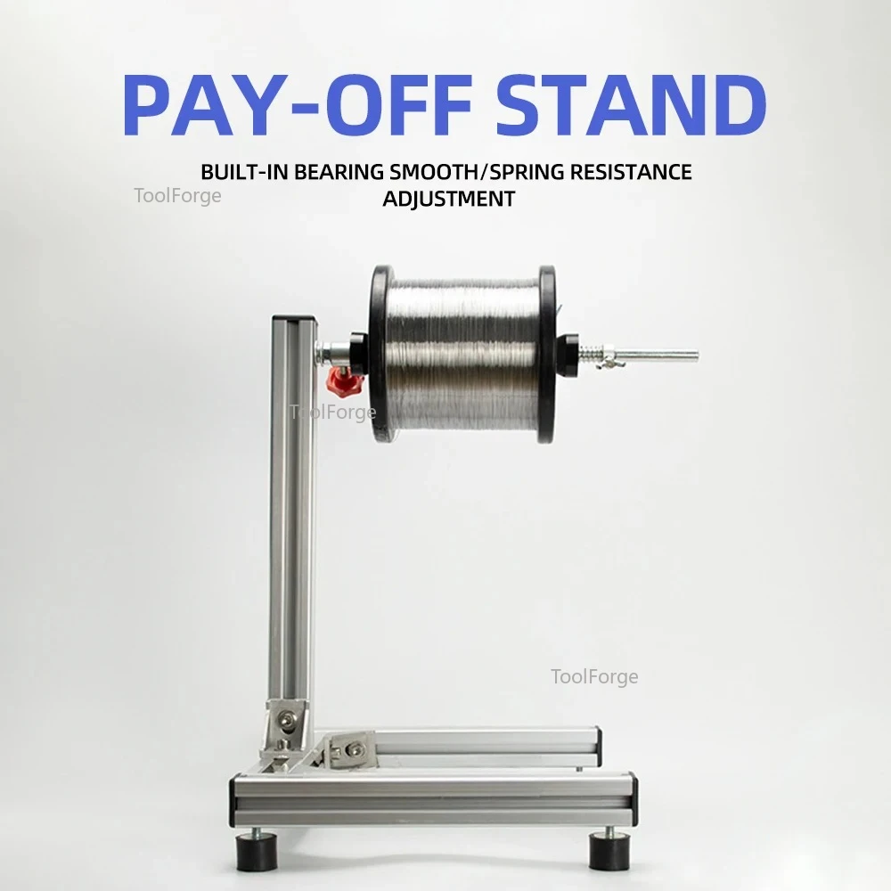 Winding Machine Wire Rack for Fishing Line,Cotton Thread, Enameled Wire Winder Machine Reel Spooler Metal Damping Adjustment