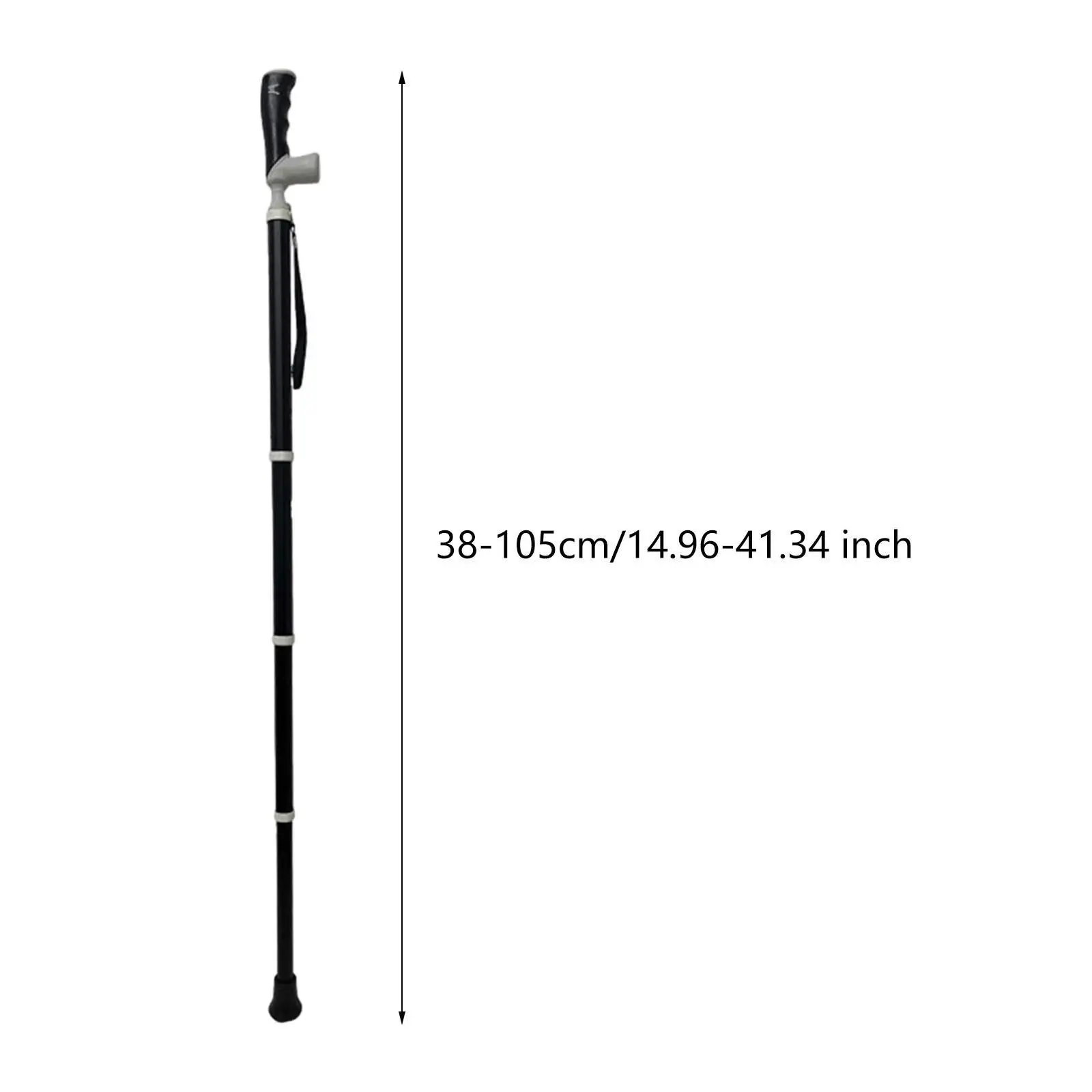 Mountain Trekking Pole Retractable Nonslip Handle Lock Practical Lightweight 3 Joints Stick for Hiker Backpacker Mountaineering