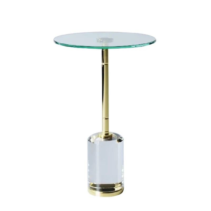 

Wabi Sand Wind High Transparency Acrylic Corner Few Living Room Home Glass Edge Few Stainless Steel Creative Coffee Few