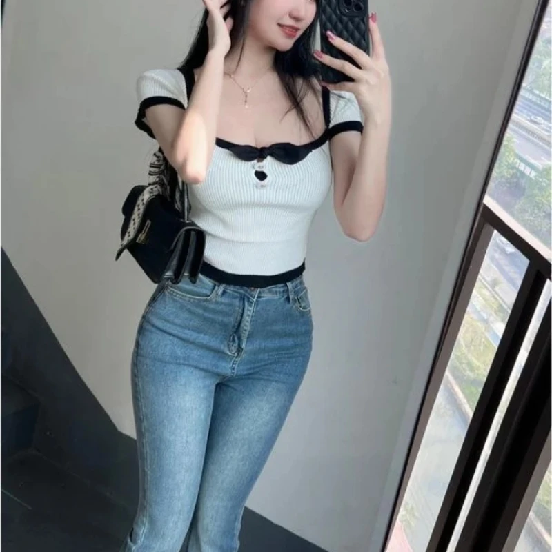 Denim Pants for Women High Waist Stretch Woman Jeans Vintage Baggy New in Teenagers Stylish 2025 Quality Vibrant Cheap Trousers