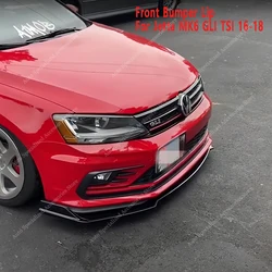 For Volkswagen Jetta MK6 GLi Lci Front Bumper Lip Spoiler Splitter Diffuser Jetta A6 GLI TSI TDI 2016-2018 Facelift Bodykits