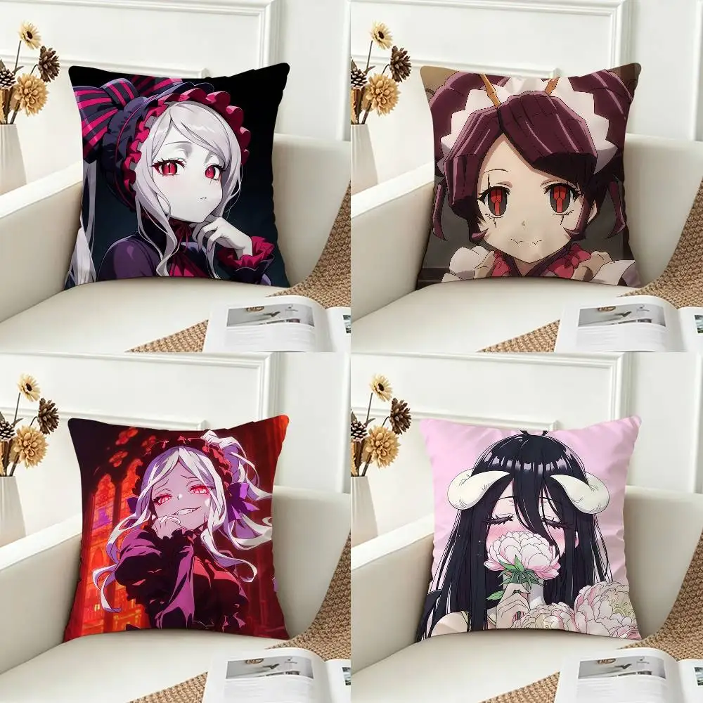 O-Overlord  Double-sided Printed Square Decorative Cushion Cover for Sofa Living Room Home Decor