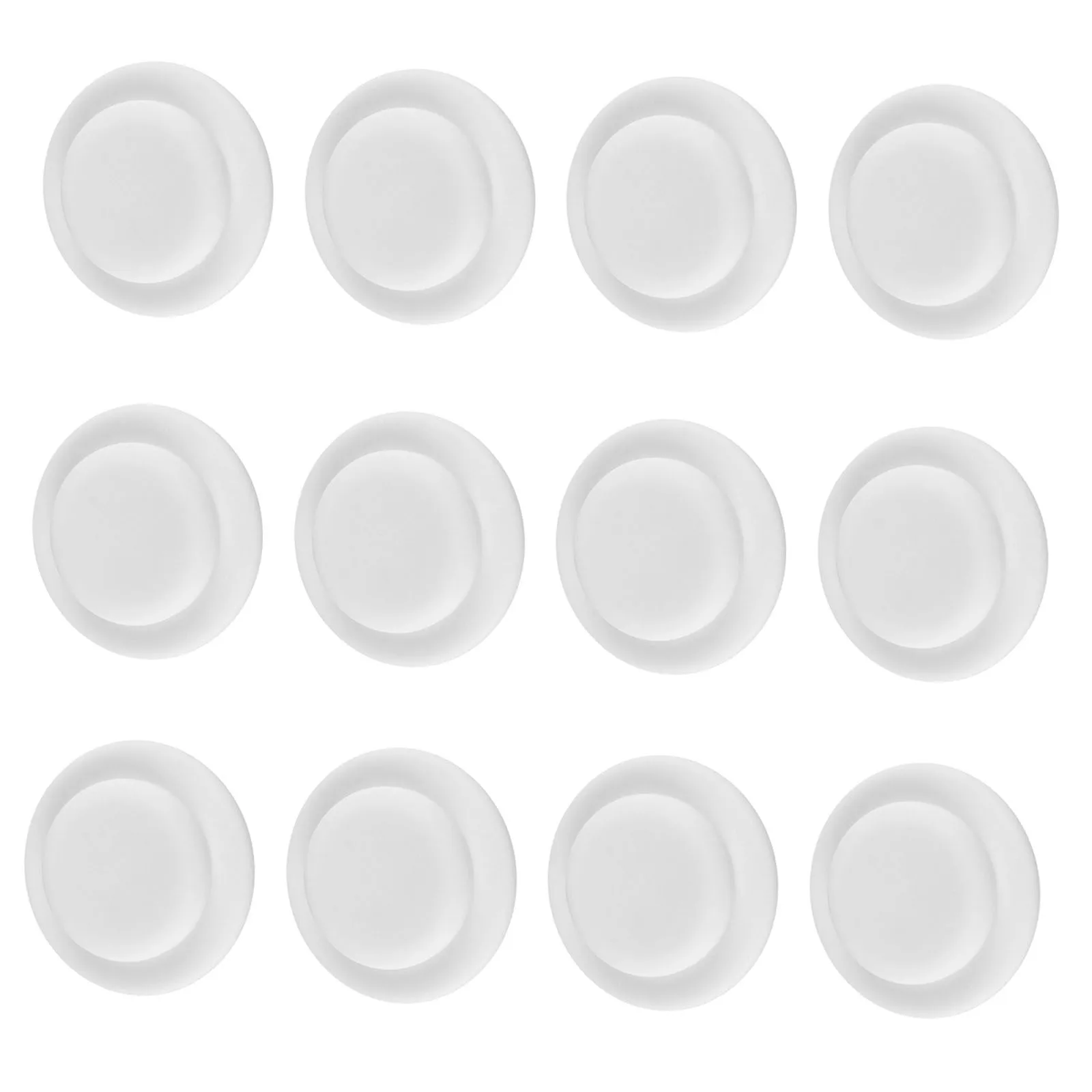 

12pcs Silicone Seal Rings For Baby Bottles 5Cm Outer Diameter 3.5Cm Inner Milky White Frosted Heat Resistant 200℃ Waterproof