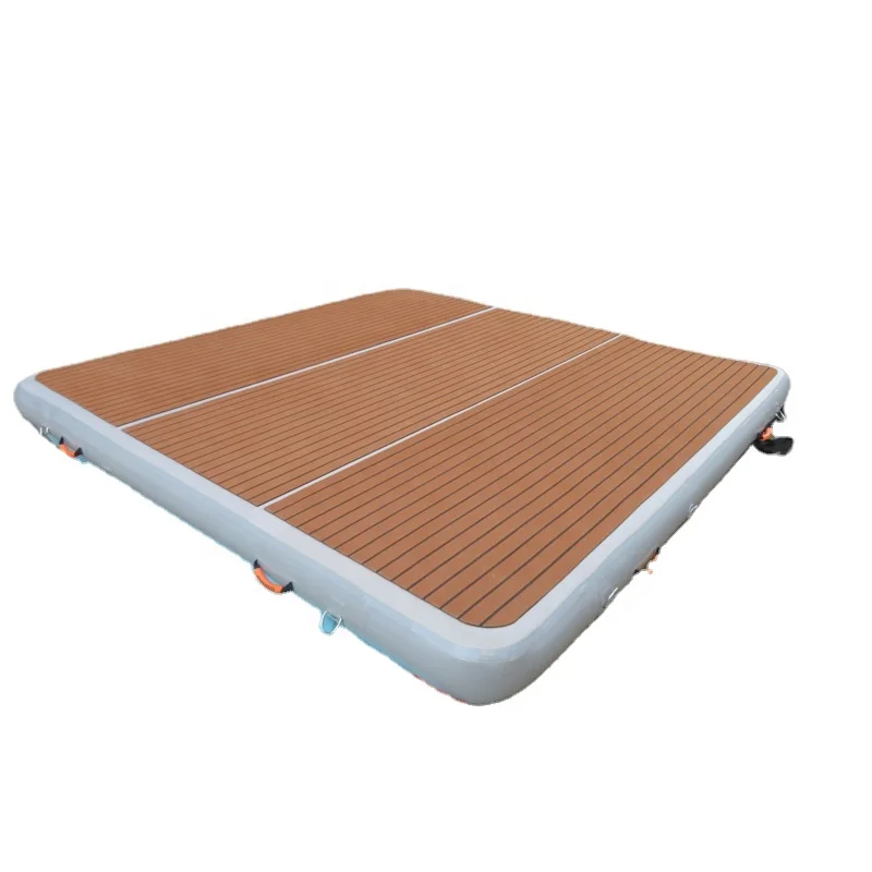 Anti Slip Inflatable Floating Island Platform Inflatable Fishing Platform Inflatable Leisure Platform on Water