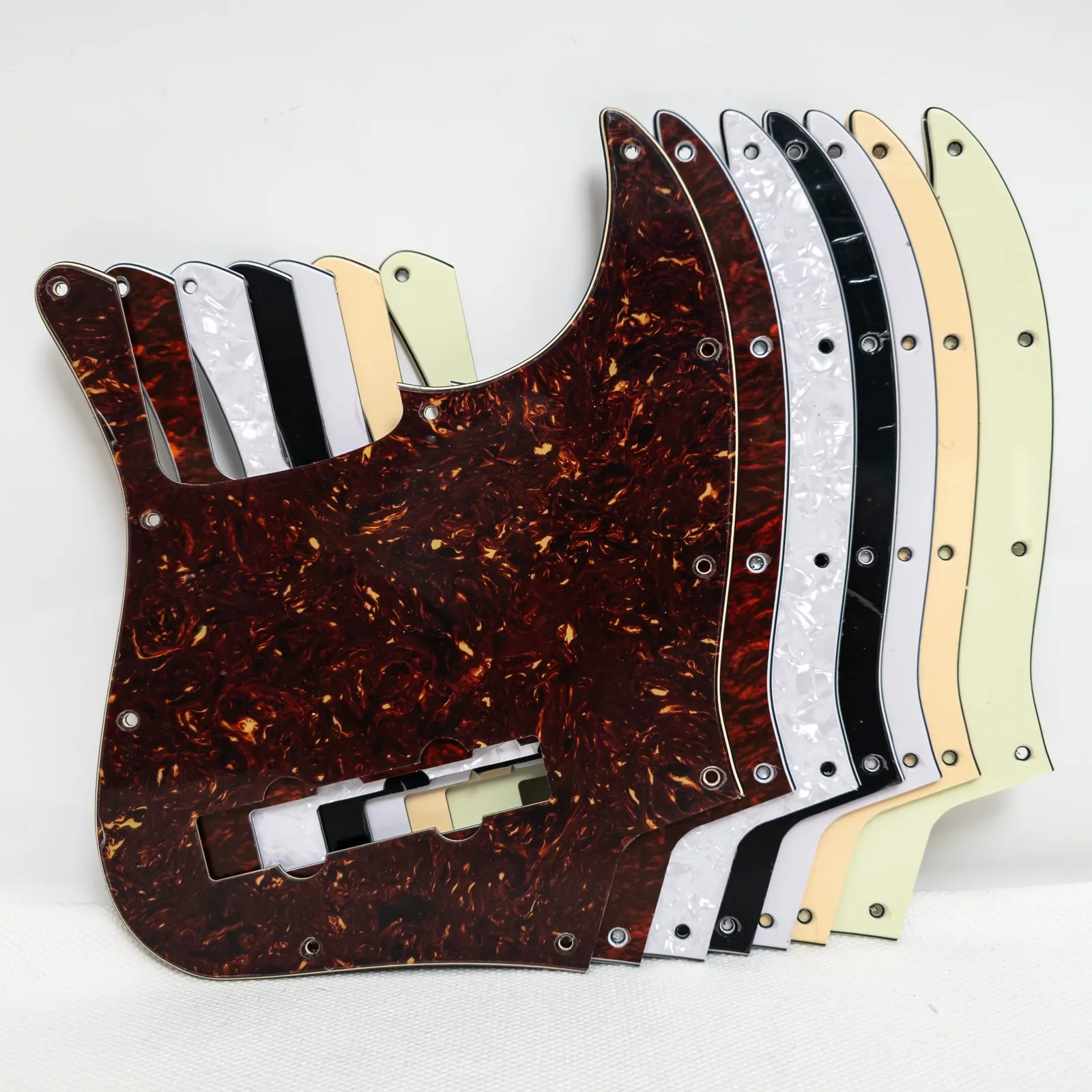 5 String Bass Pickguard 10 Hole Scratch Plate Guitar Body Guard Replacement Panel for Electric Jazz Bass Parts Accessories - view 3