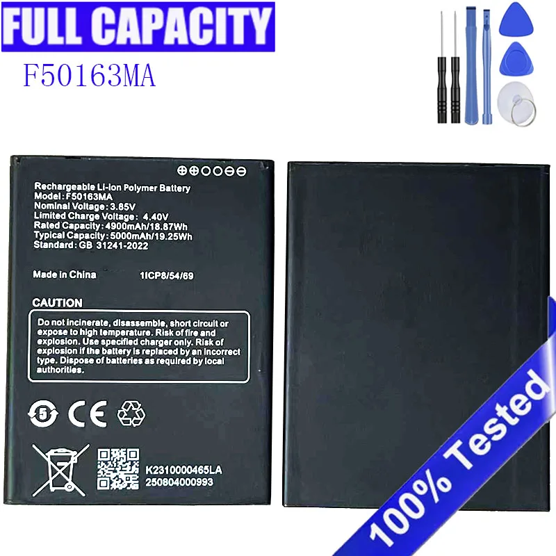 

High Quality Battery F50163MA 5000mAh Battery Batteria + Free tools