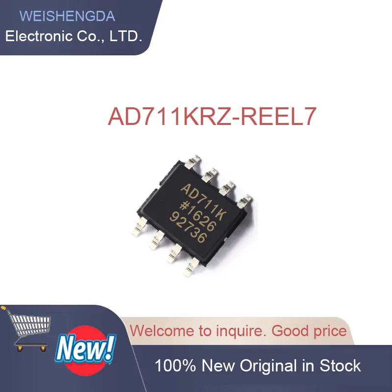 10PCS AD711KR AD711KRZ AD711KRZ-REEL7 SOP8 ชิป IC ใหม่เดิม