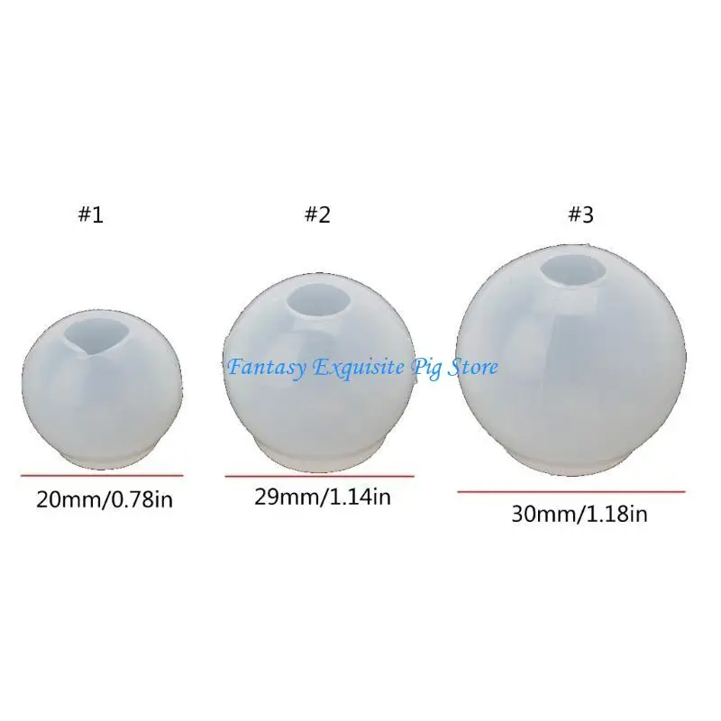 20 25 30 مللي متر الكون الكرة قالب المجال الراتنج الصب صب سيليكون قلادة قوالب أدوات DIY بها بنفسك الحرفية صنع المجوهرات #6