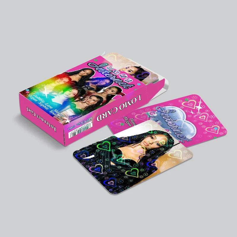 60pcs KATSE New Album Heart Shaped Holographic Film Photocards Kpop Merch Lomo Cards Set Fans Collection Cards GiftsYE image 5