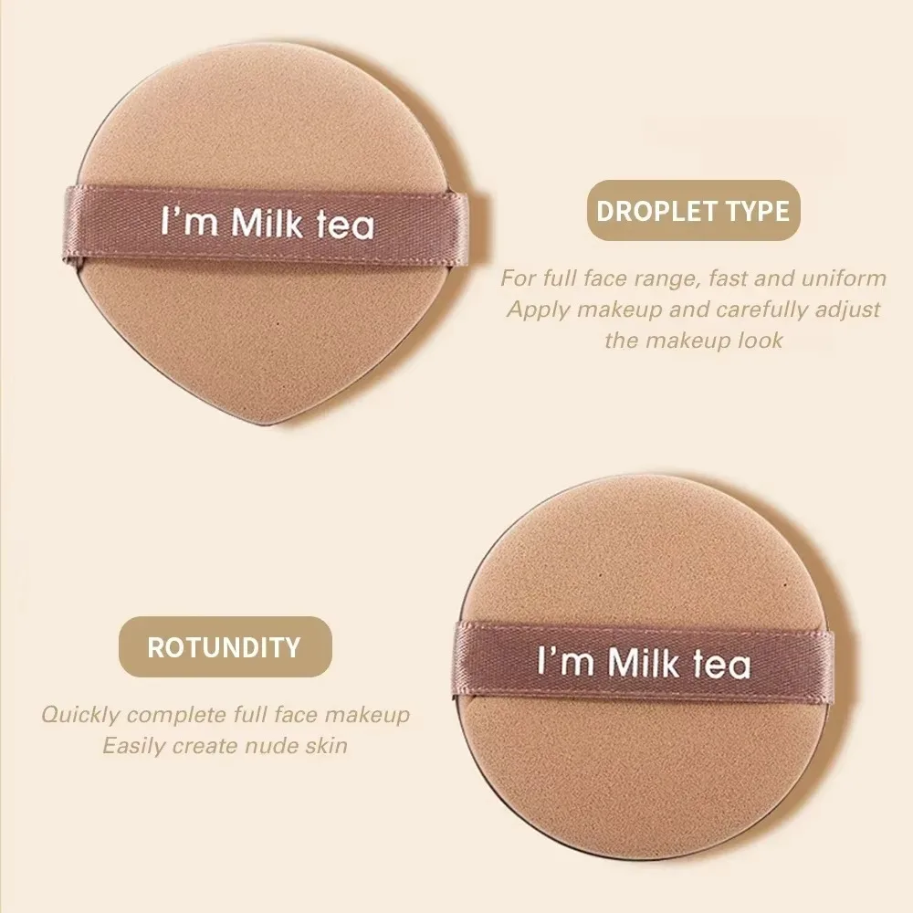 7 pçs/set dupla face conjunto de sopro cosmético gota de água macia/esponja de maquiagem redonda com caixa de armazenamento beleza compõem ferramentas maquiagem feminina