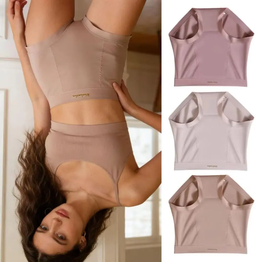 お腹を引き締めるハイウエストショーツ-レディース-プラスサイズ-シームレス-ノーショーブリーフ-ソフトフルカバーパンツ-95