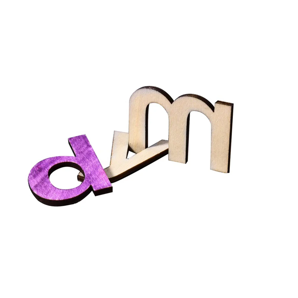 

52Pcs Wooden Letters Alphabet Natural Wood Slices DIY Crafts Decoration for Handmade Art Projects Scrapbooking