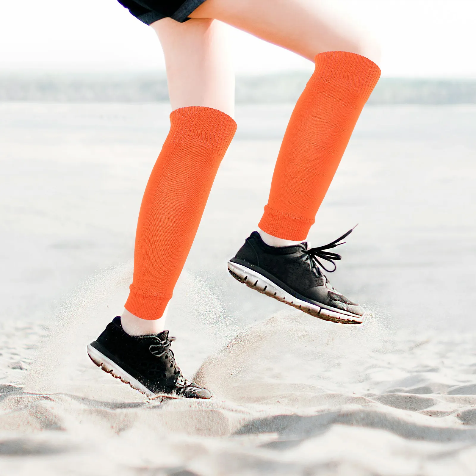 

1Pair Calf Compression Sleeves Breathable Thermal Elastic Sports Leg Sleeves for Men Women Running Soccer Basketball Leg Warmers