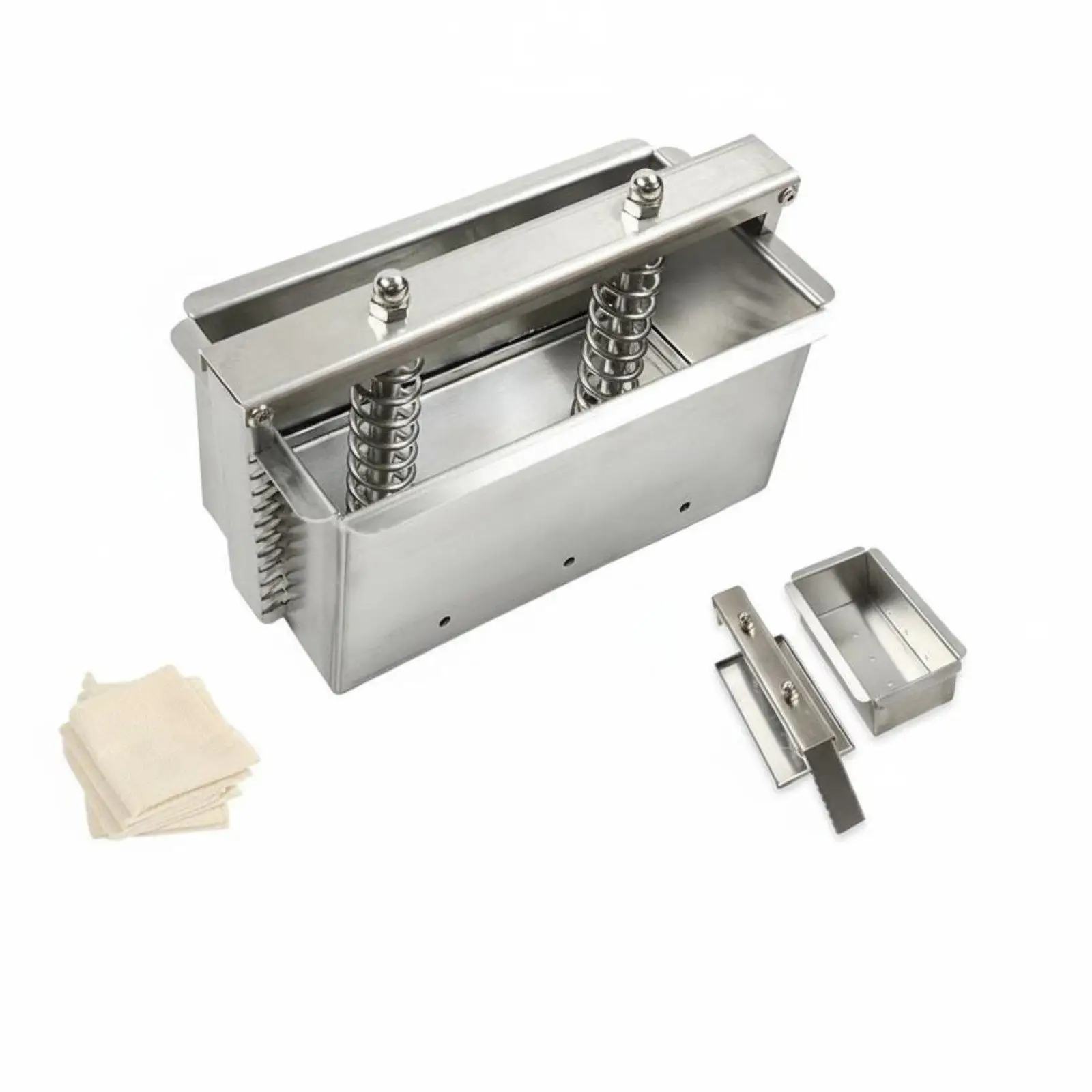 Meat Press Mold Versatile Stainless Steel Press Block Cutter Kitchen Utensil for Meat and Yogurt Making