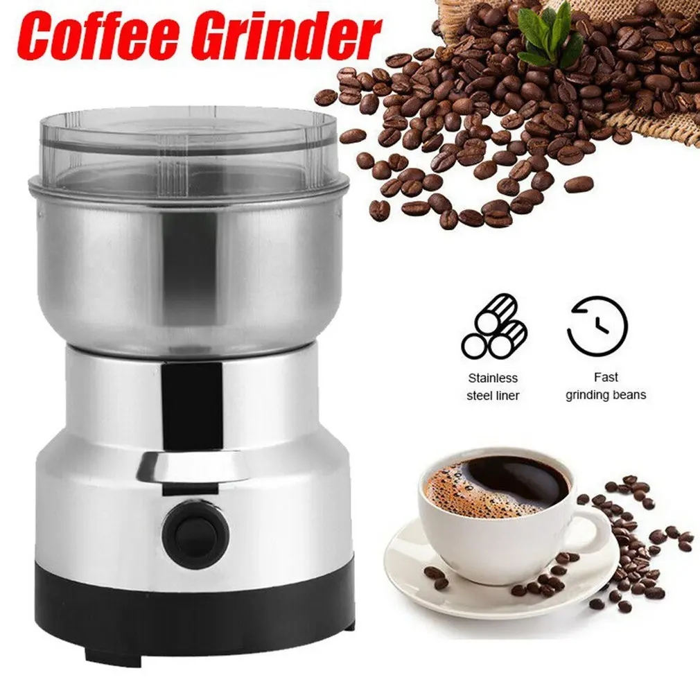 Electric Coffee Grinder Kitchen Grain Nut Bean Spice Grinder Electric Multi Functional Household Coffee Grinder