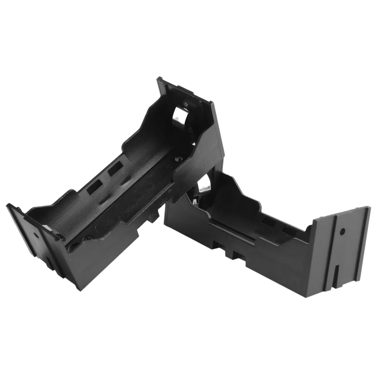 ممتاز! صندوق تخزين بلاستيكي واحد 26650 لحامل البطارية 10 قطع باللون الأسود