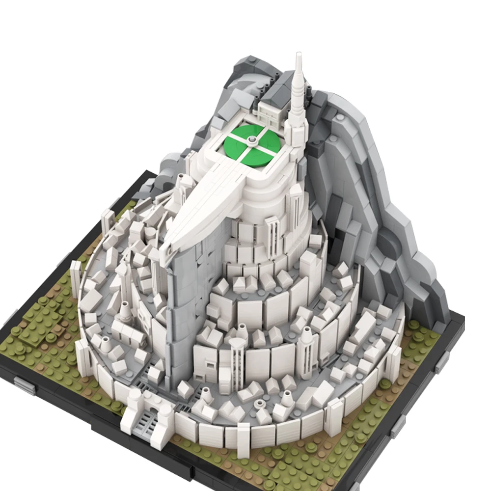 Moc Minas Tirith Building Blocks Movies Rings Tower Guard Model Gondor City Sets Toys DIY Bricks Gift Kids Adult Minas Anor